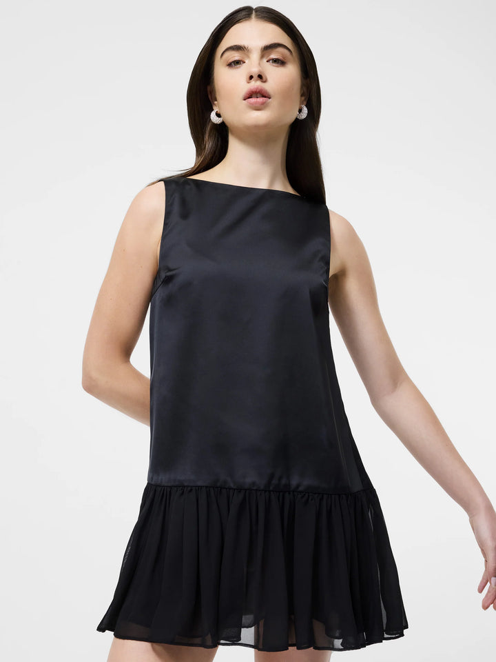 Marina Silky Ruched Mini Dress