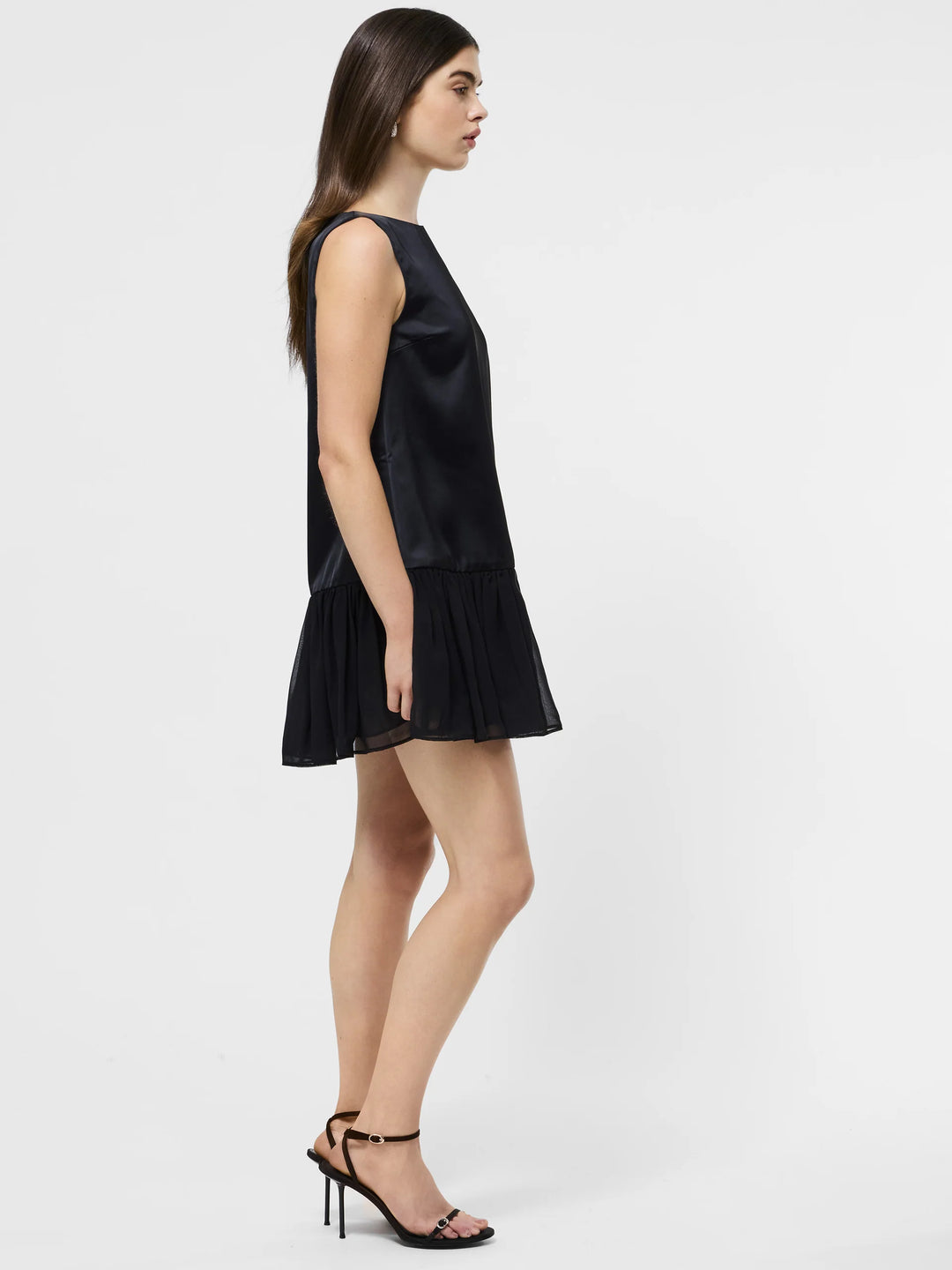 Marina Silky Ruched Mini Dress