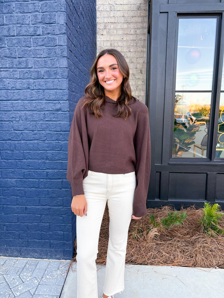 Mocha Hooded Sweater