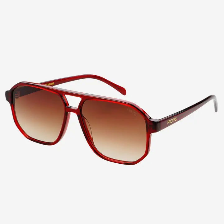 Billie Sunglasses in Dark Cherry - Freyrs