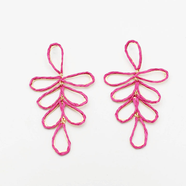 Pink Tropical Drop Earrings