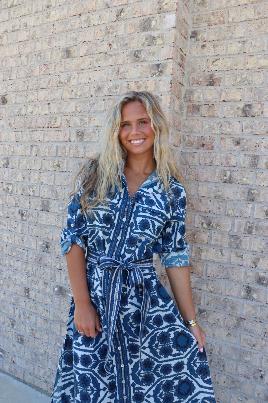 Palma Maxi in Santorini Print
