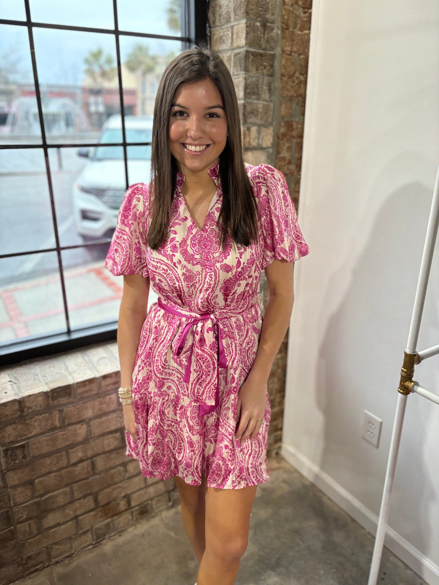 Pink Floral Dress