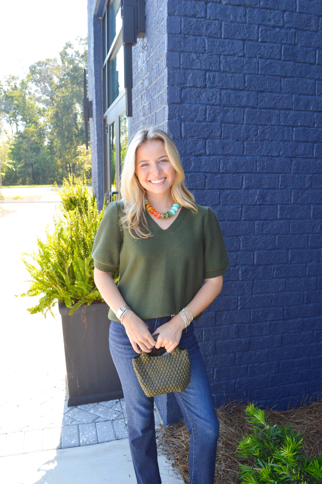 Vana Top in Olive