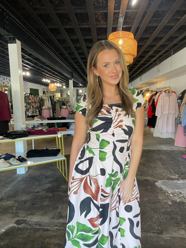 Botanical Midi Dress
