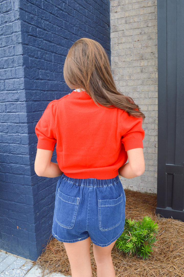 Denim Stretch Skort