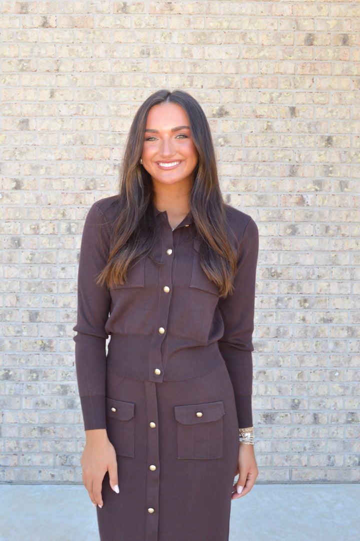 Cecile Skirt in Brown