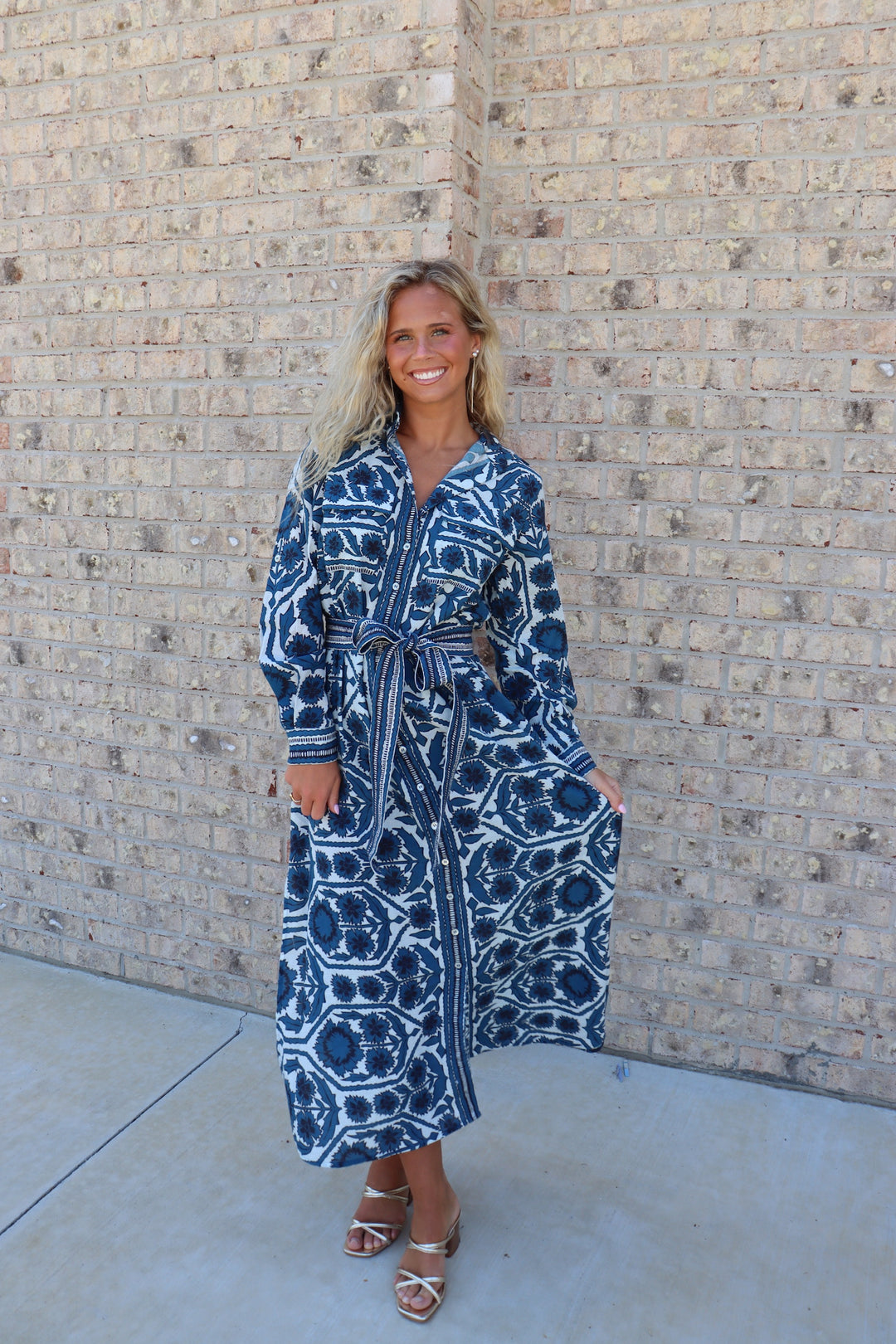 Palma Maxi in Santorini Print