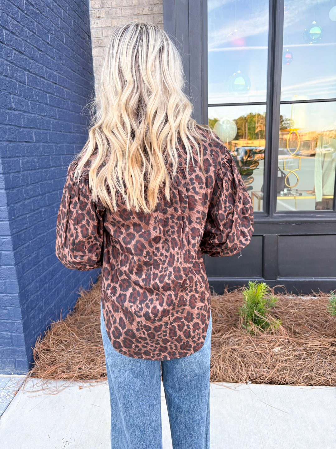 Leopard RicRac Blouse