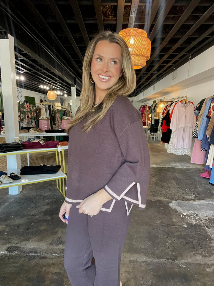 Chocolate Sweater Set