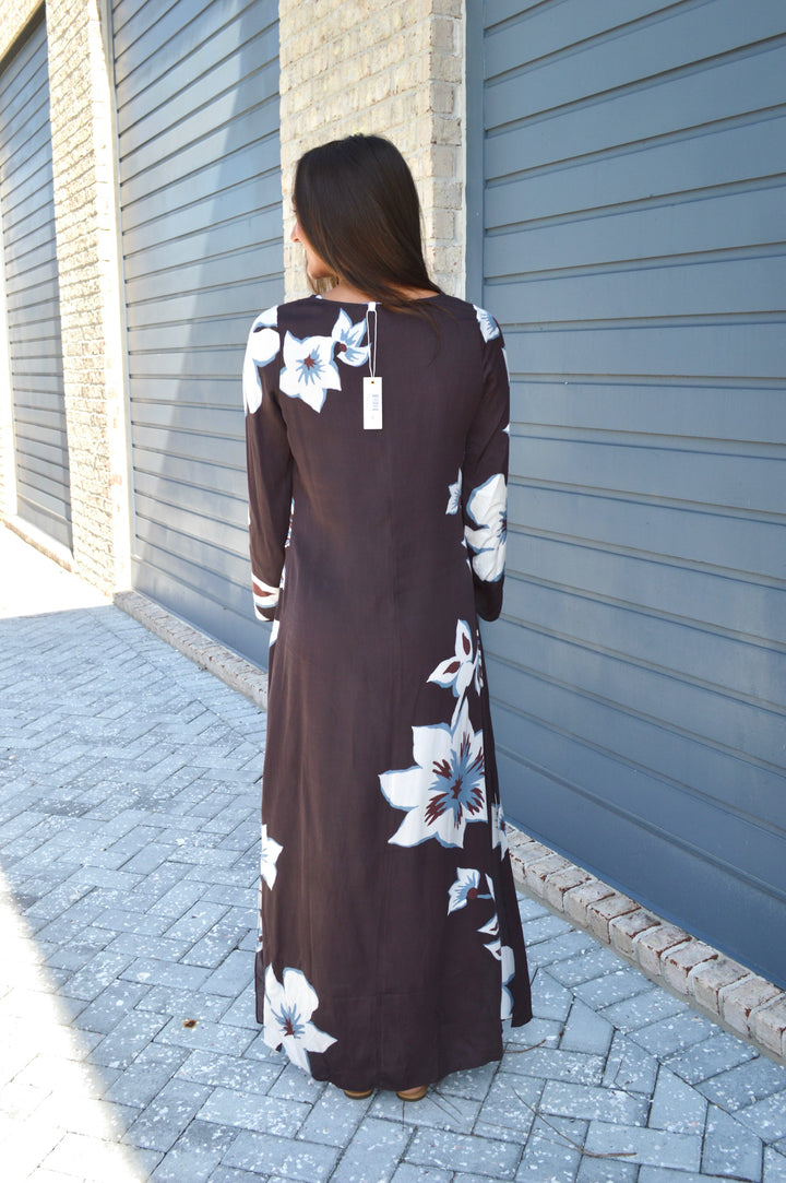 Parker Maxi Dress in Solid Ganache