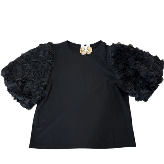 Rosette Black Top