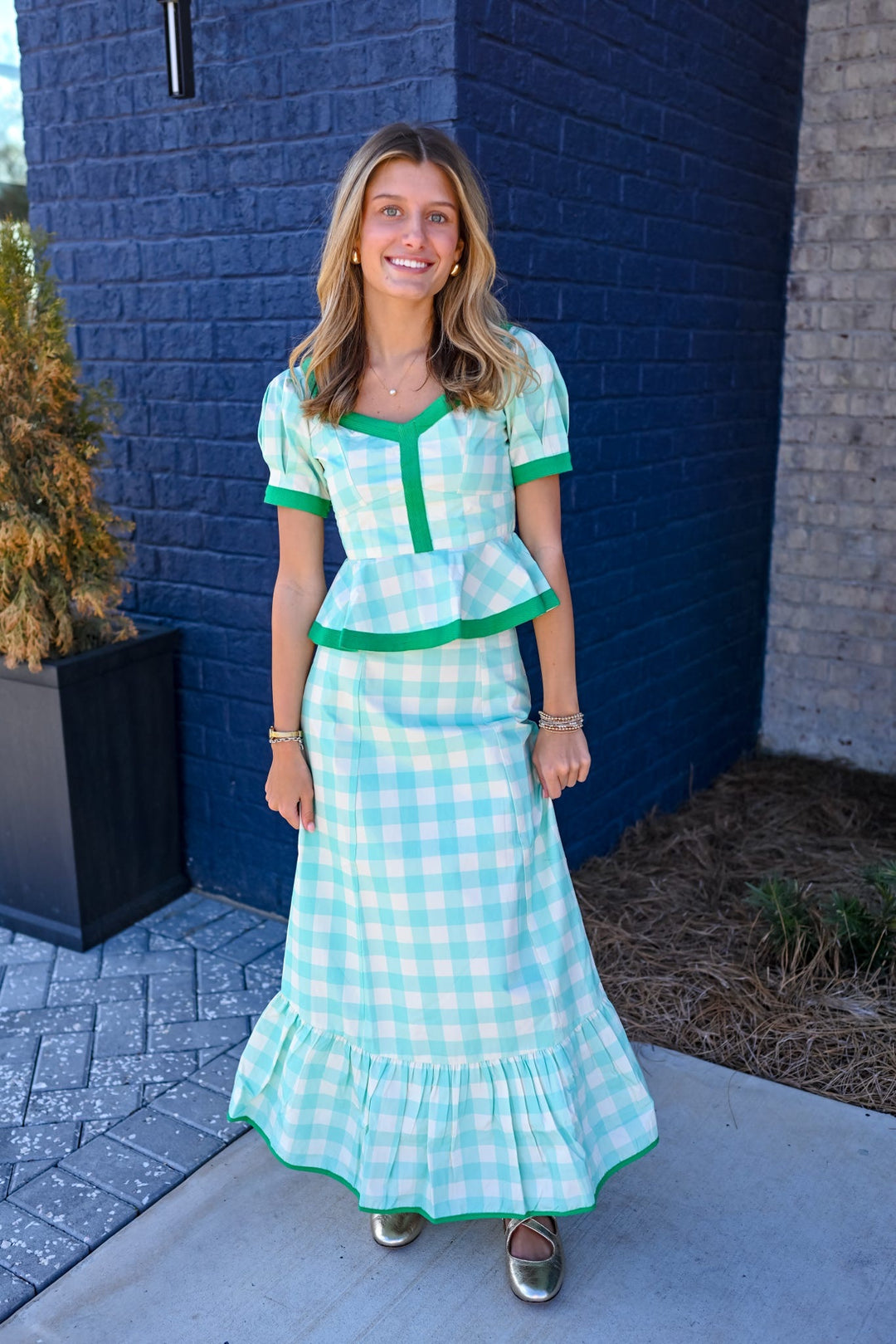 Buffalo Check Puff Sleeve Addie Top