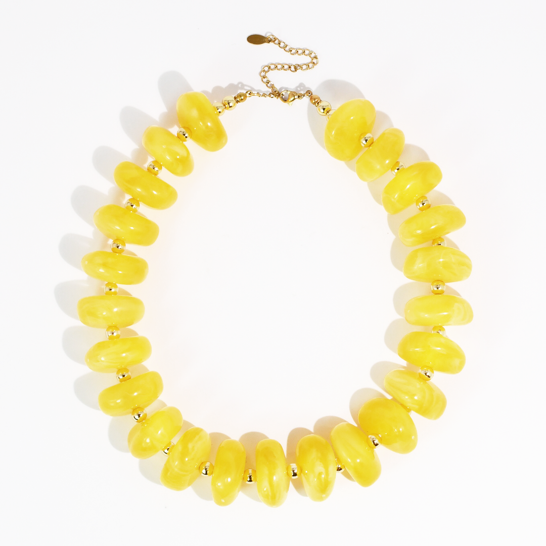 The Happy Hour Necklace: Yellow
