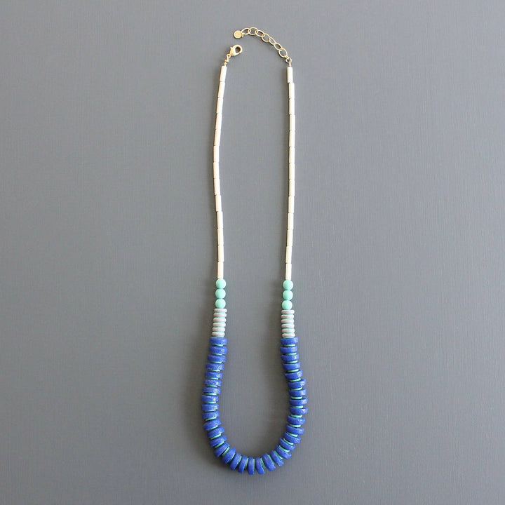 Cobalt Ghana Glass Necklace