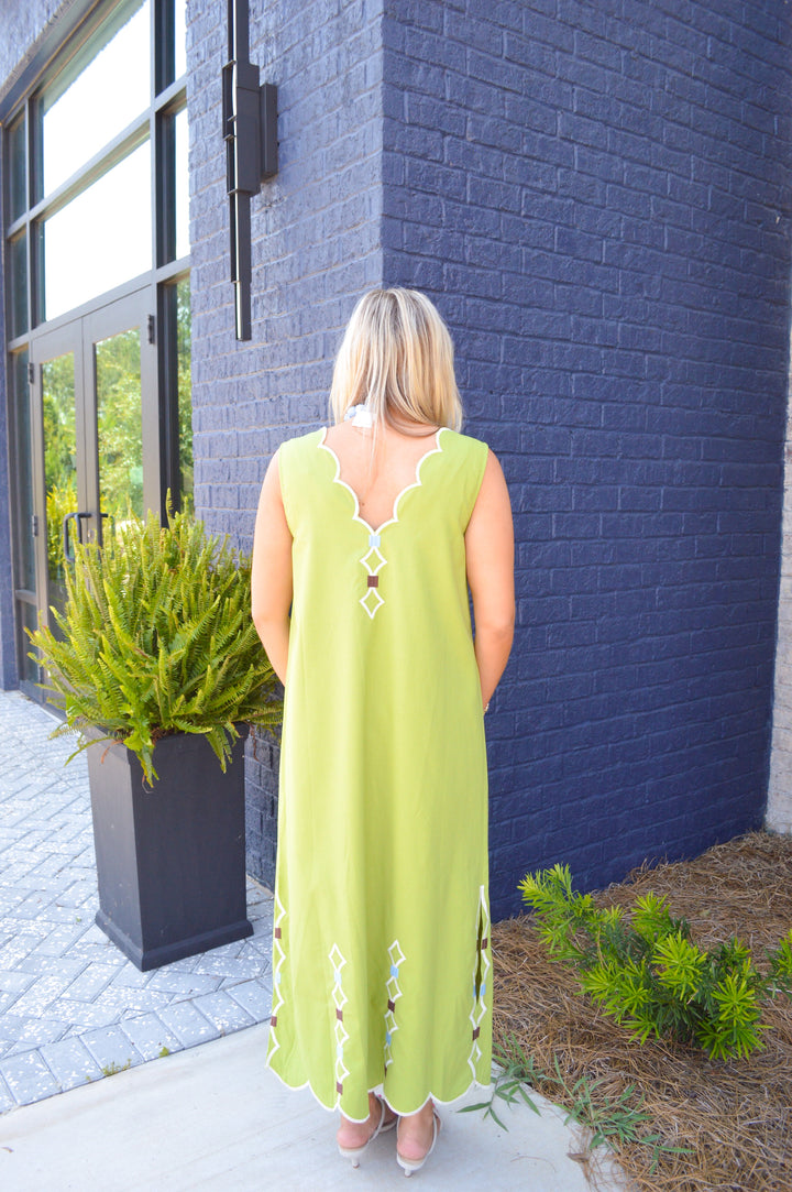 Citron Scallop Dress