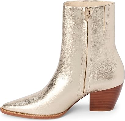 Caty Ankle Boot - Gold Crinkle