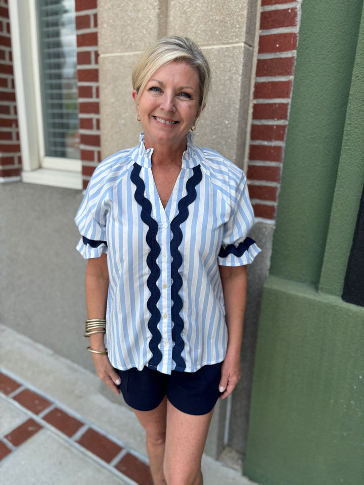 Blue Waves Top