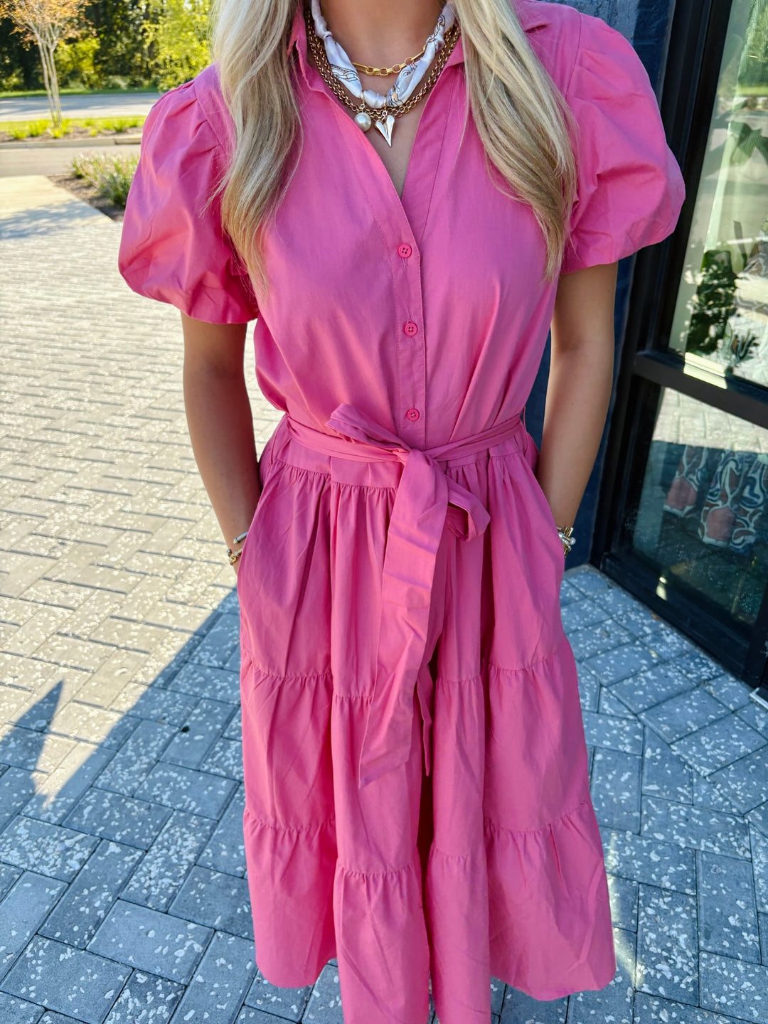 Clara Dress in Dusty Rose