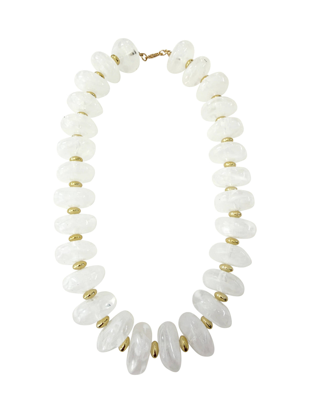 Randi Chunky Beaded Necklace- Clear