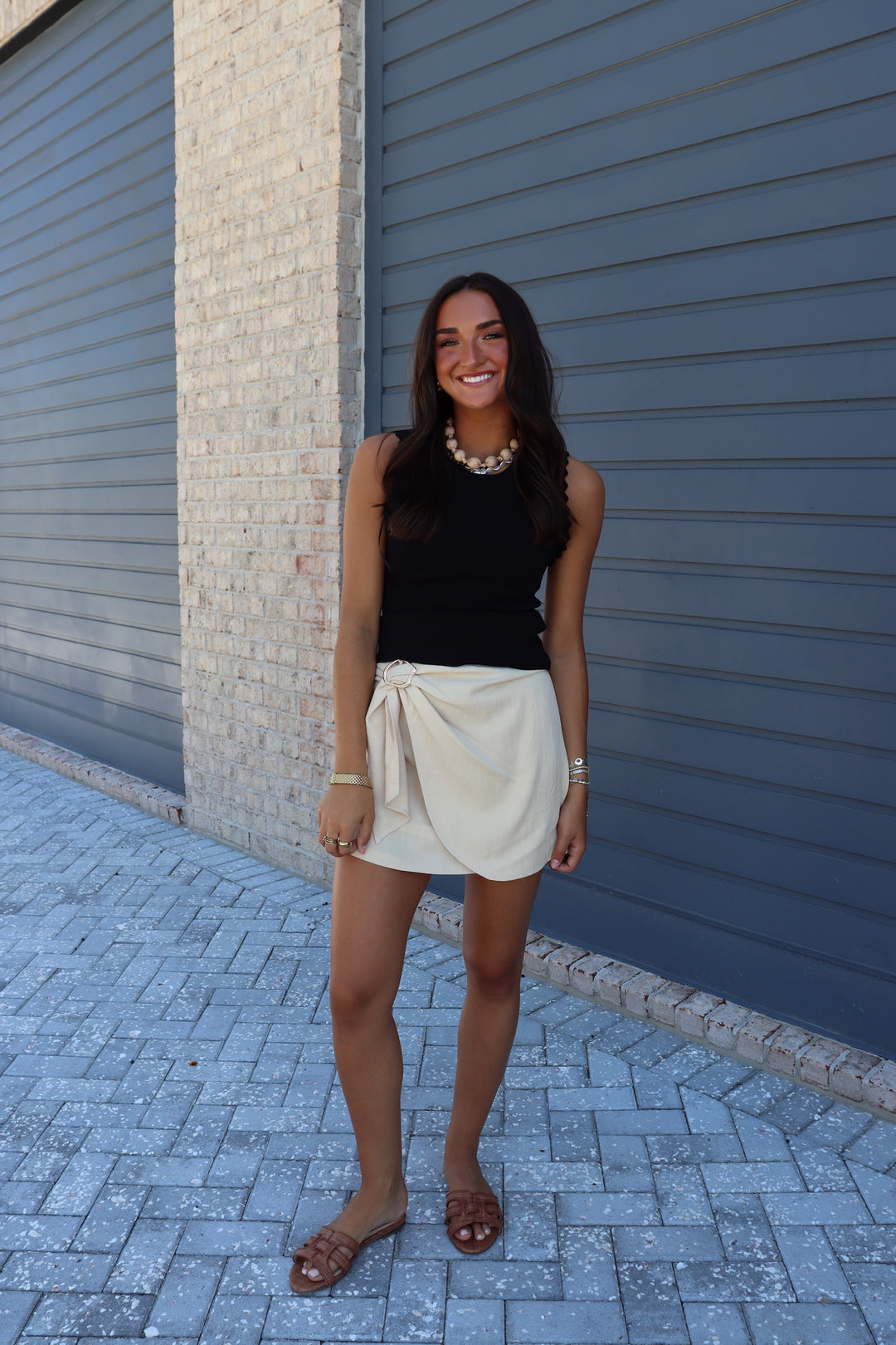 Light Sand Wrap Skirt