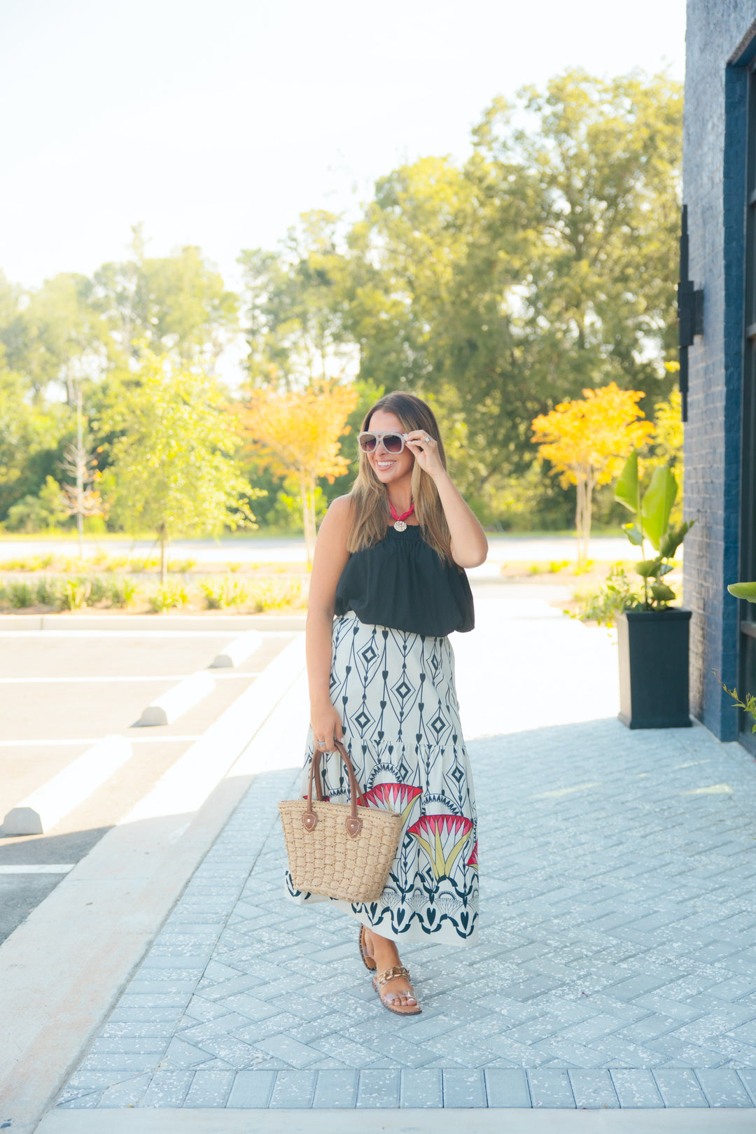 Ada Skirt in Arrow Motifs