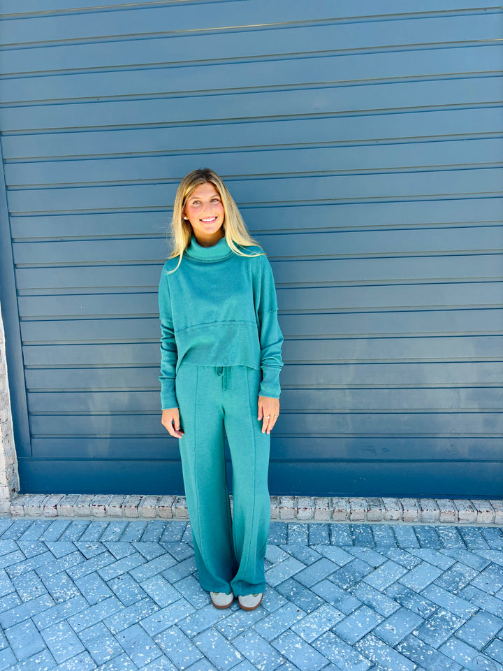 Terry Turtleneck Lounge Set