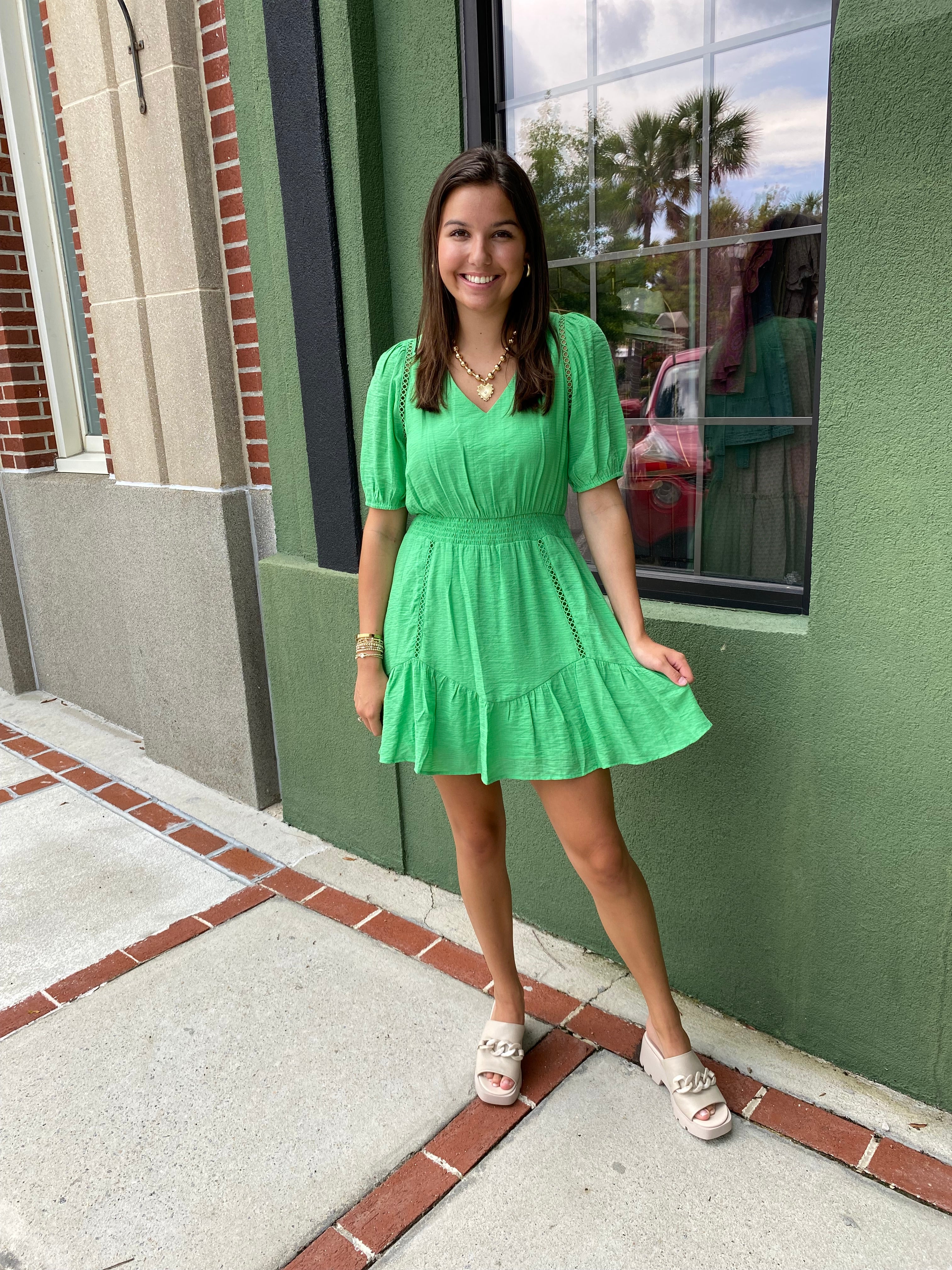 Evergreen Mini Dress