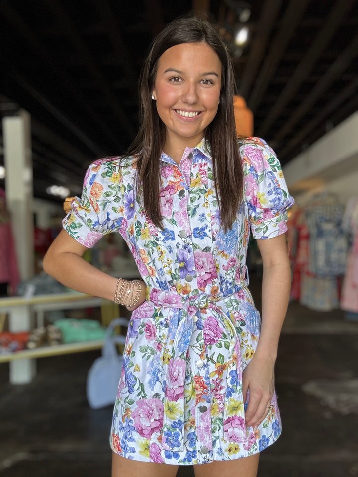 White Floral Dress