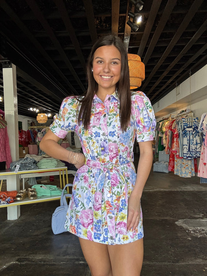 White Floral Dress