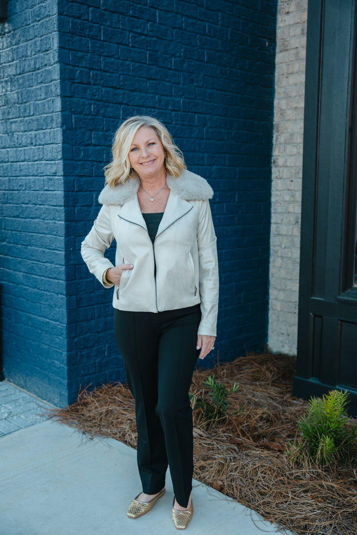 Moonstone Faux Fur Jacket - Joseph Ribkoff