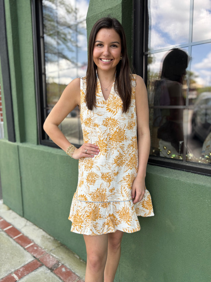 Tan Textured Dress