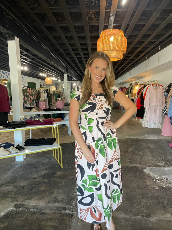 Botanical Midi Dress