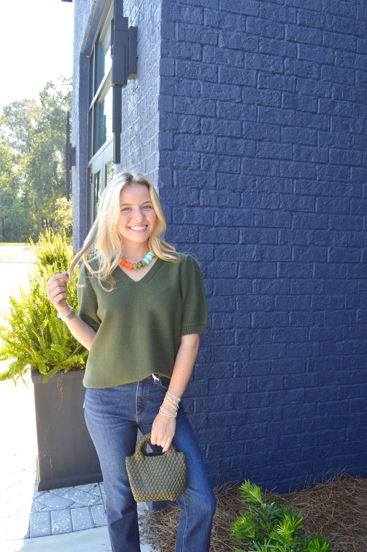 Vana Top in Olive