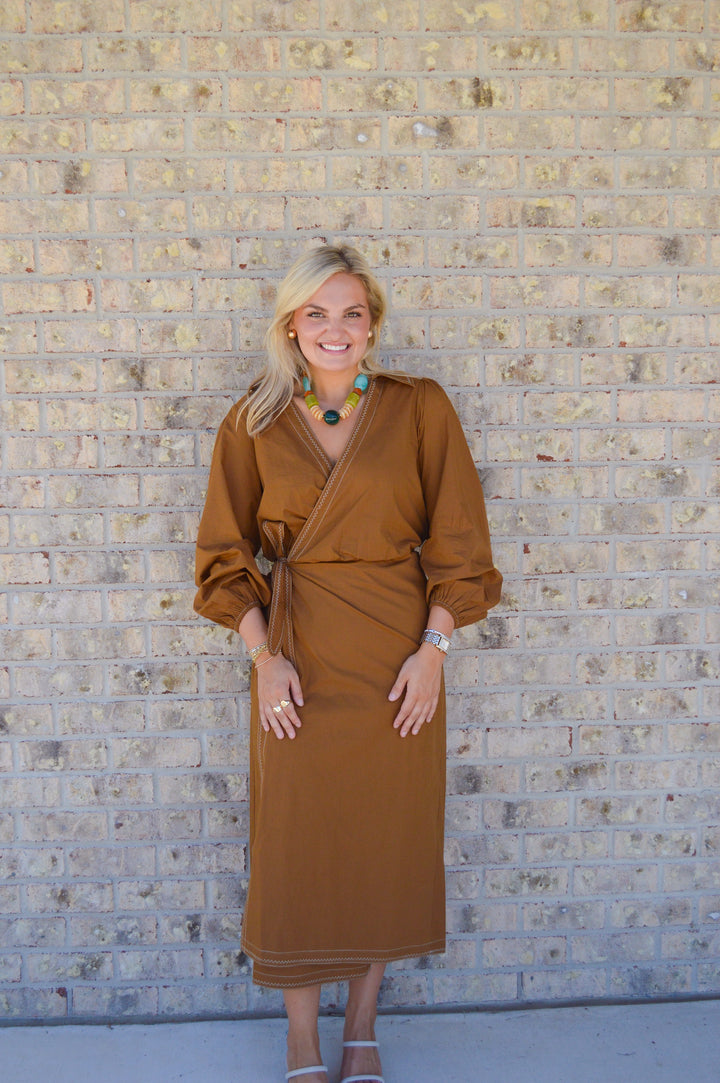Avery Dress in Cinnamon