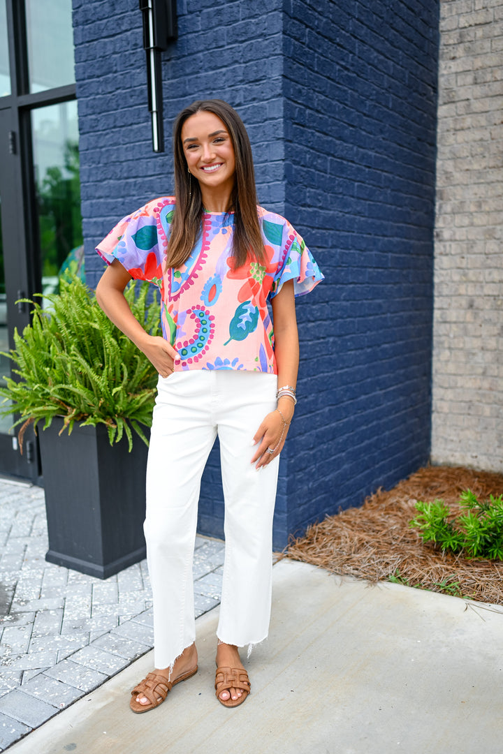 Happy Hibiscus Top