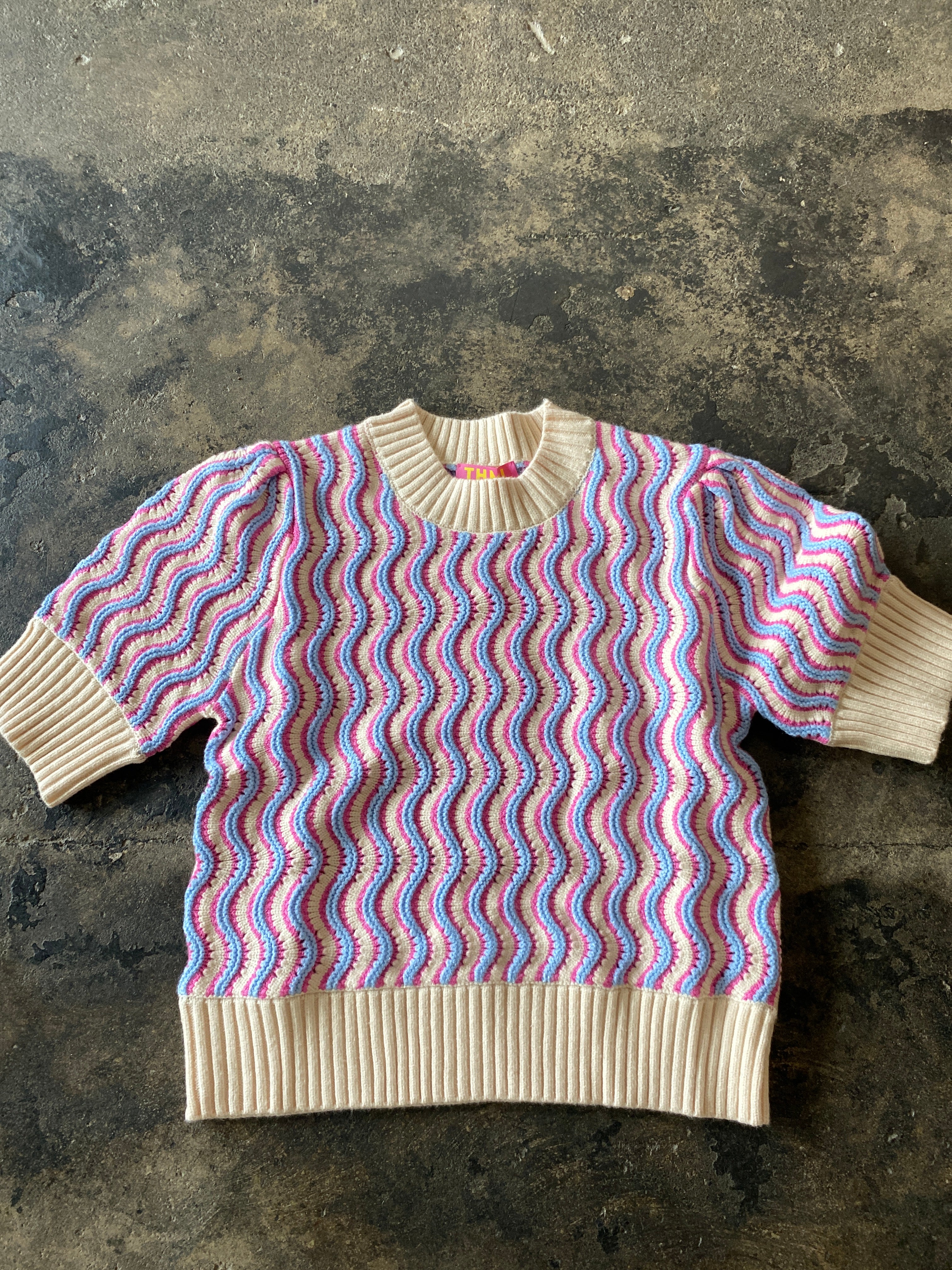 Cotton Candy Short Sleeve Sweater