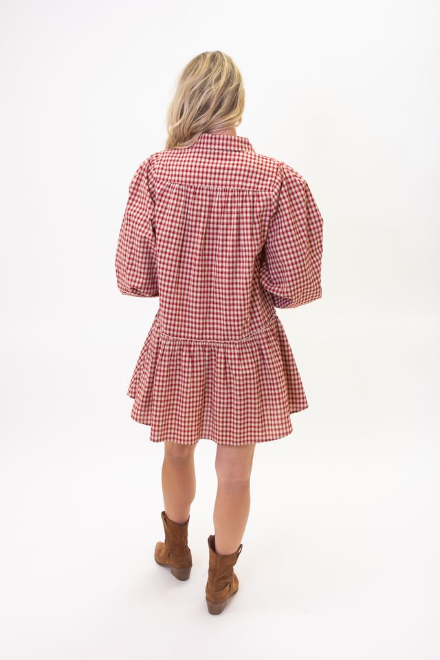 The Red Plaid Flannel Dress