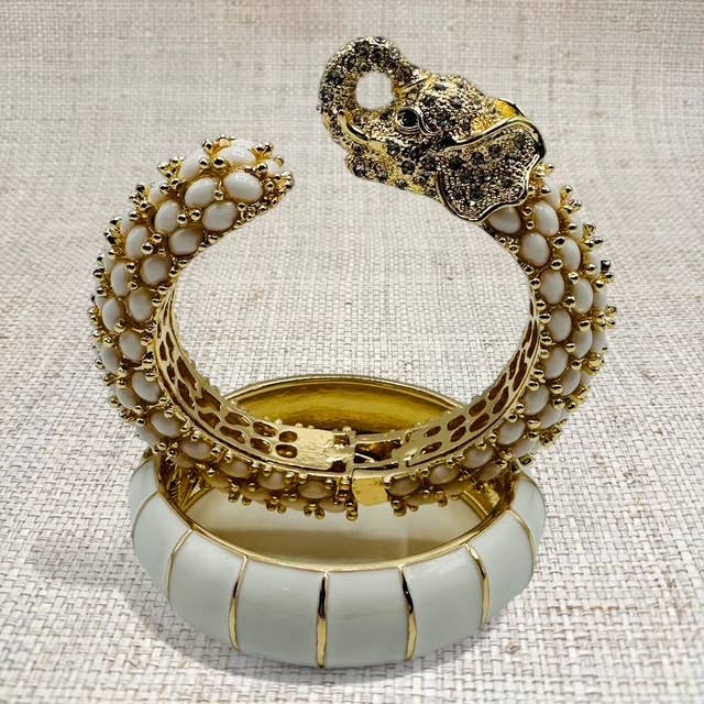 White Bamboo Bracelet