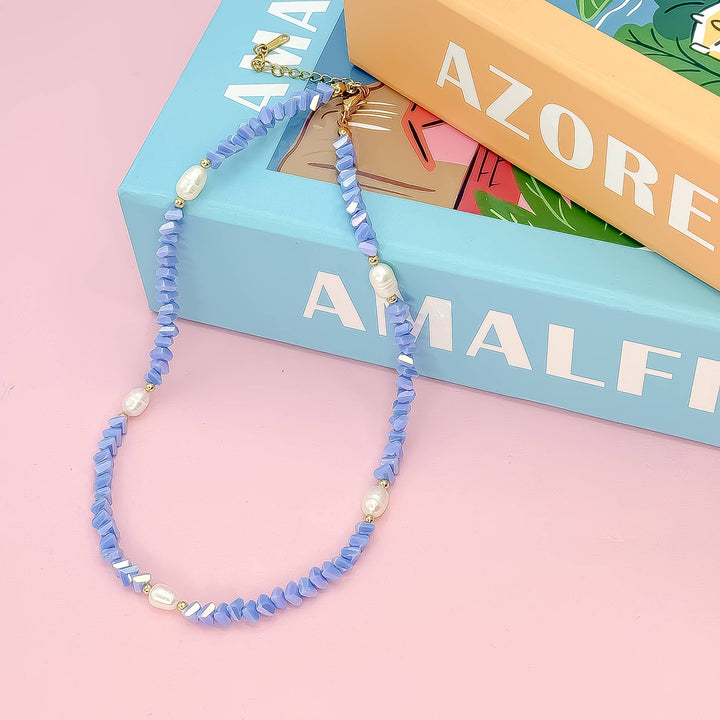 Baby Blue Crystal Necklace