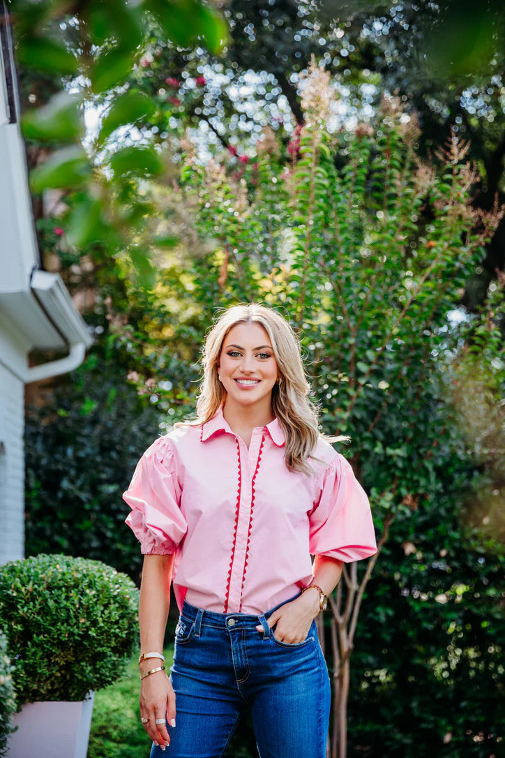 Pink Ric Rac Blouse