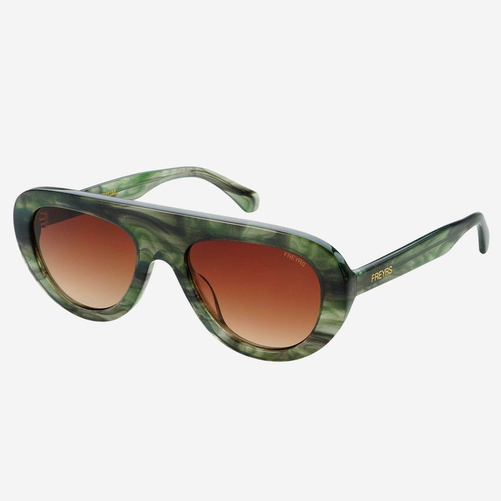 Jetsetter Acetate Unisex Aviator Sunglasses - Emerald