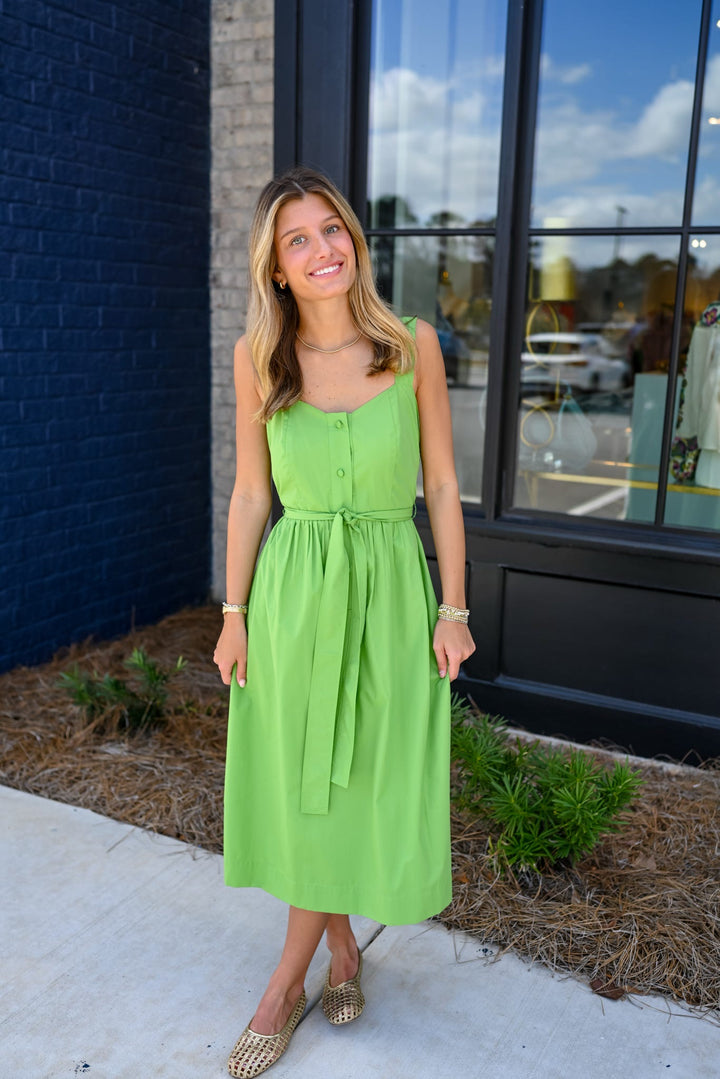 Classic Poplin Midi Dress