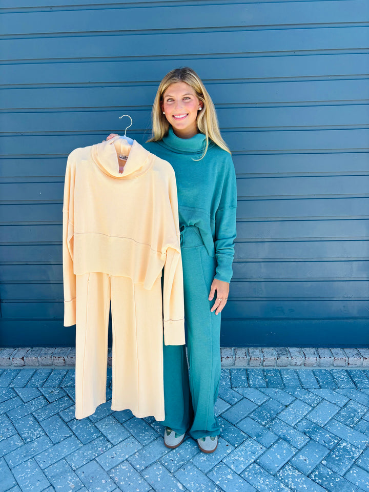 Terry Turtleneck Lounge Set