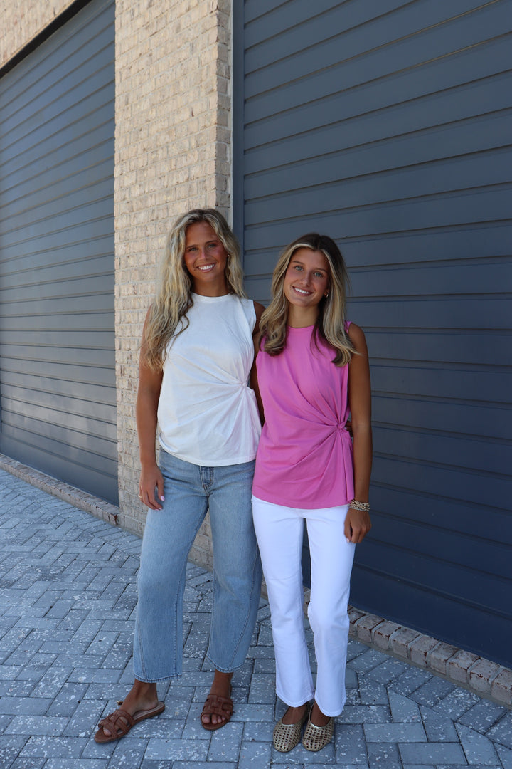 Sleeveless Knot T-Shirt