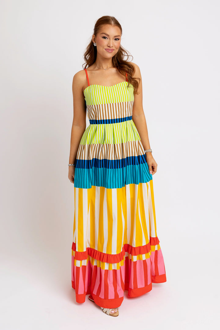 Royal Layered Maxi Dress