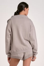 Arielle Grey Quarter Zip