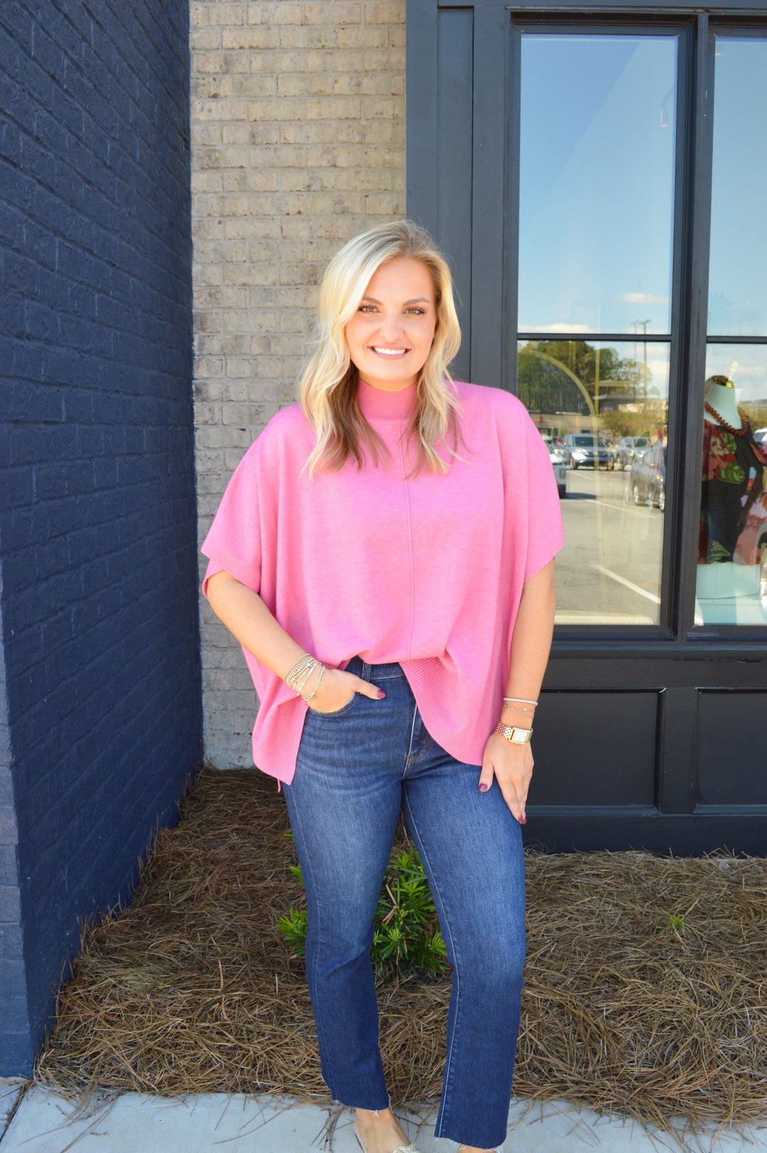 Caroline Top in Mystic Rose