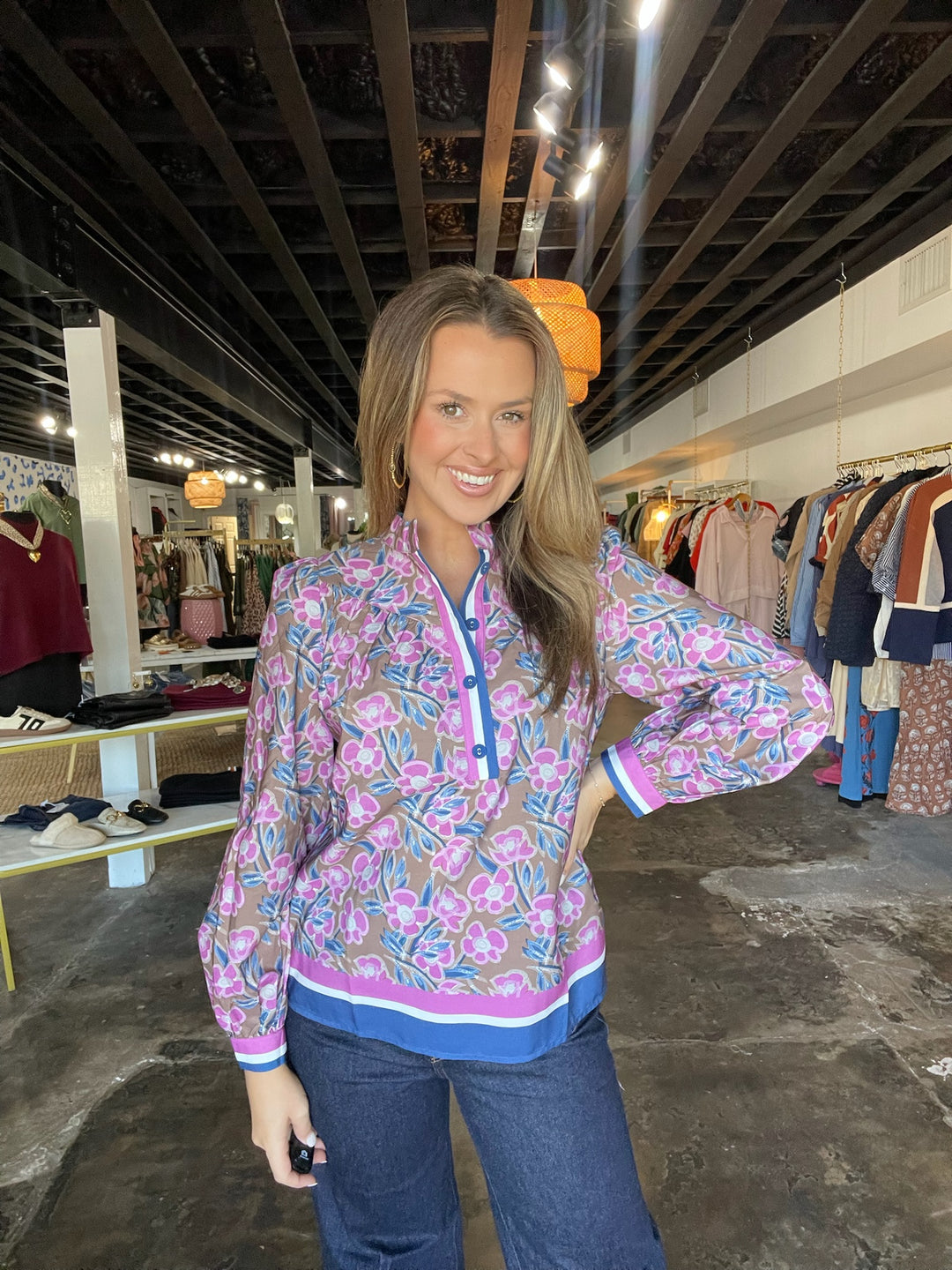 Rosewood Placket Top