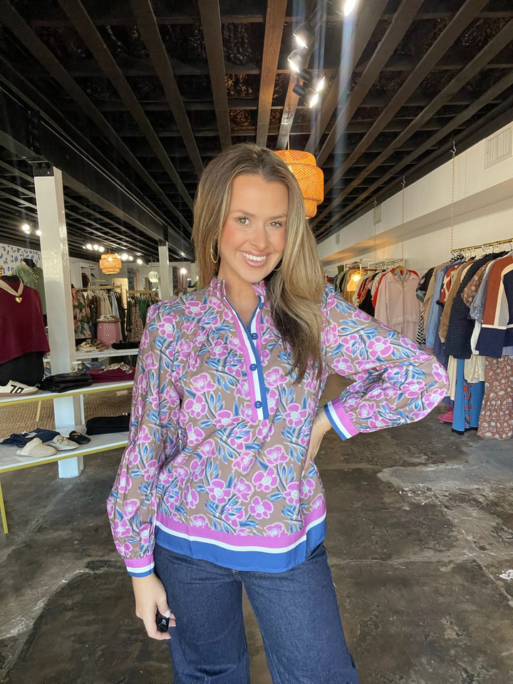 Rosewood Placket Top